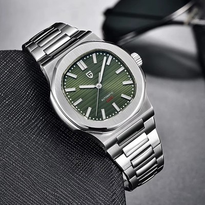 40MM PAGANI DESIGN Automatic Men's Watch Dive Waterproof Sapphire Stainless NEW
