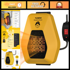 800W Wall-Mount Dog House Heater, Waterproof Control, 10ft Anti-Bite Cord, Overh