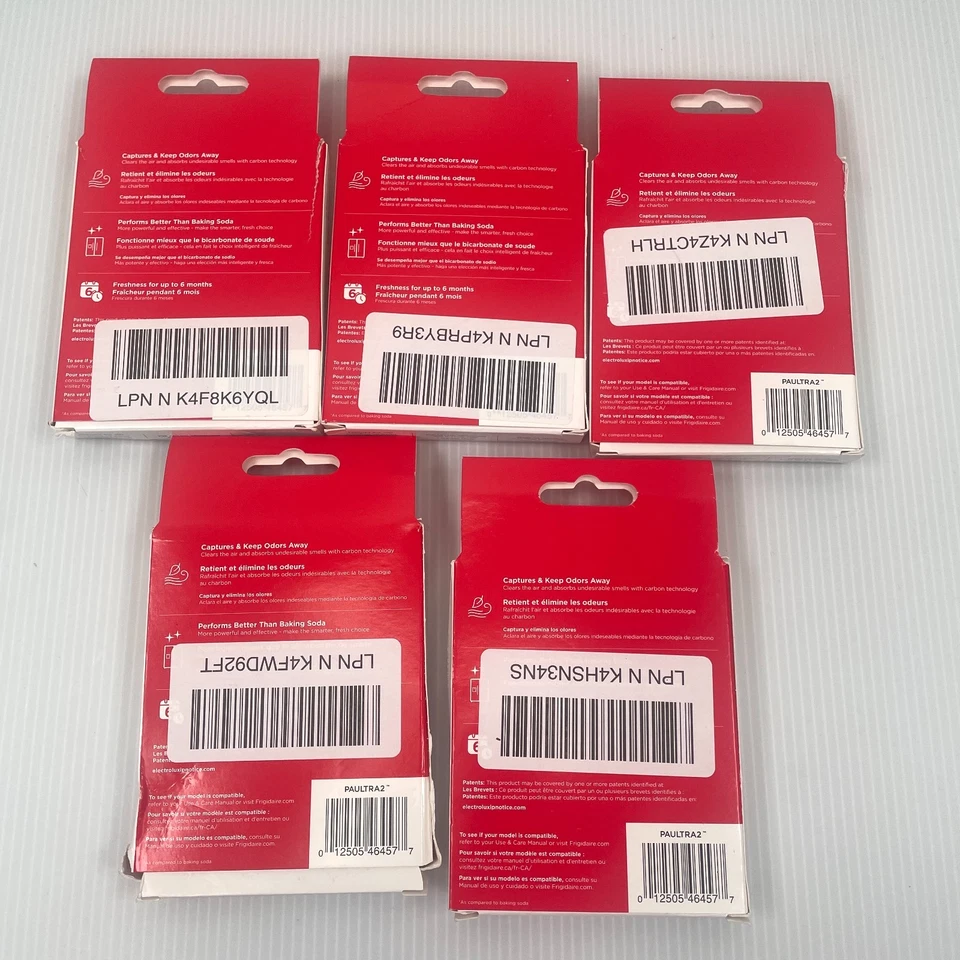 Frigidaire PureAir Ultra II Filtro de Aire Refrigerador PAULTRA2 Lote de 5 Genuino Foto 4 de 4