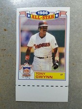 Tony Gwynn San Diego Padres 1986 Topps All-Star Game FADED RED BACK PROOF