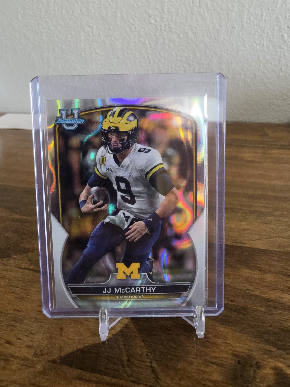 2022 Bowman University Chrome - J.J. McCarthy #48 Lava Refractor /100 (RC)