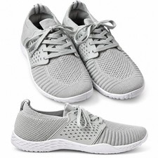 WHITIN Barefoot Minimalist Cross-Trainer Sneaker Mens Sz EU/44 US/11W Gray White