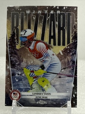 2026 Topps Chrome U.S. Winter Olympics - Blizzard #WB-5 Lindsey Vonn