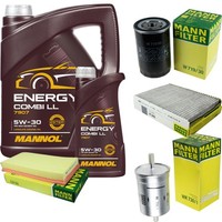 Inspektionspaket 6L Mannol Energy 5W-30 FüR VW Golf IV 1.6 2.0 1.8 T New Beetle