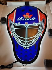 Labatt beer Light Up Led Hockey Mask  Sports Bar Sign sign labatts New Canada