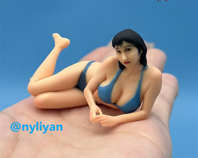 1/64 1/43 1/18 1/16 Miniatures Large Bust Beauty Scene Figures Model For Cars