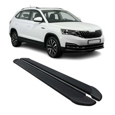 Trittbretter Seitenschweller für Skoda Kamiq 2019-2026 Aluminium Schwarz 2 tlg