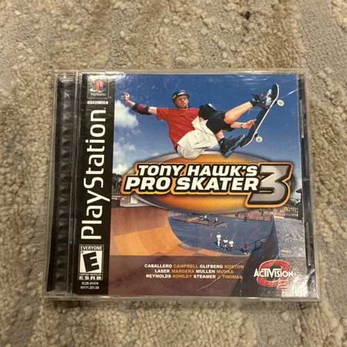 Tony Hawk's Pro Skater 3 Sony Ps1 CIB w/ Manual Tested Black Label