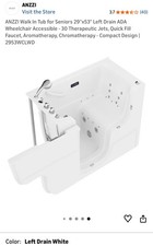 ANZZI Walk In Tub for Seniors/Diability-Barely Used
