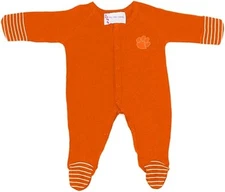 Two Feet Ahead Romper Newborn Long Sleeve Footed Clemson Tigers 12 Months