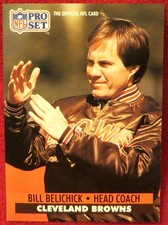 Bill Belichick 1991 Pro Set Football #126
