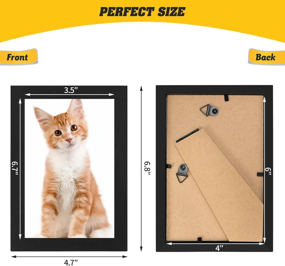 Juego de 50 marcos de fotos a granel marcos de fotos montaje en pared marcos de fotos simples mult Foto 2 de 4