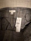 Topshop Womens Cotton Blend Plaid High-Rise Tapered Pants Gray Size 8 — photo 8