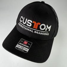 Richardson Original 112 Trucker Hat Men's Adjustable Black Custom Promo