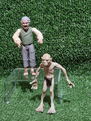 Bilbo Beutlin Herr der Ringe Transfixed & Gollum Actionfiguren 2004 Toybiz 