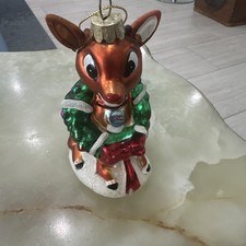 Rudolph Red Nose Reindeer Ornament CVS Kurt Adler 2010 READ