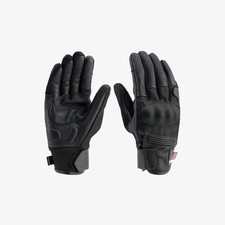 Guanti Moto Blauer DIGIT corto in pelle/denim nero con protezioni