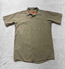 Red Kap Style SP24KK5 Mens Medium Khaki Short Sleeve Work Uniform Shirt