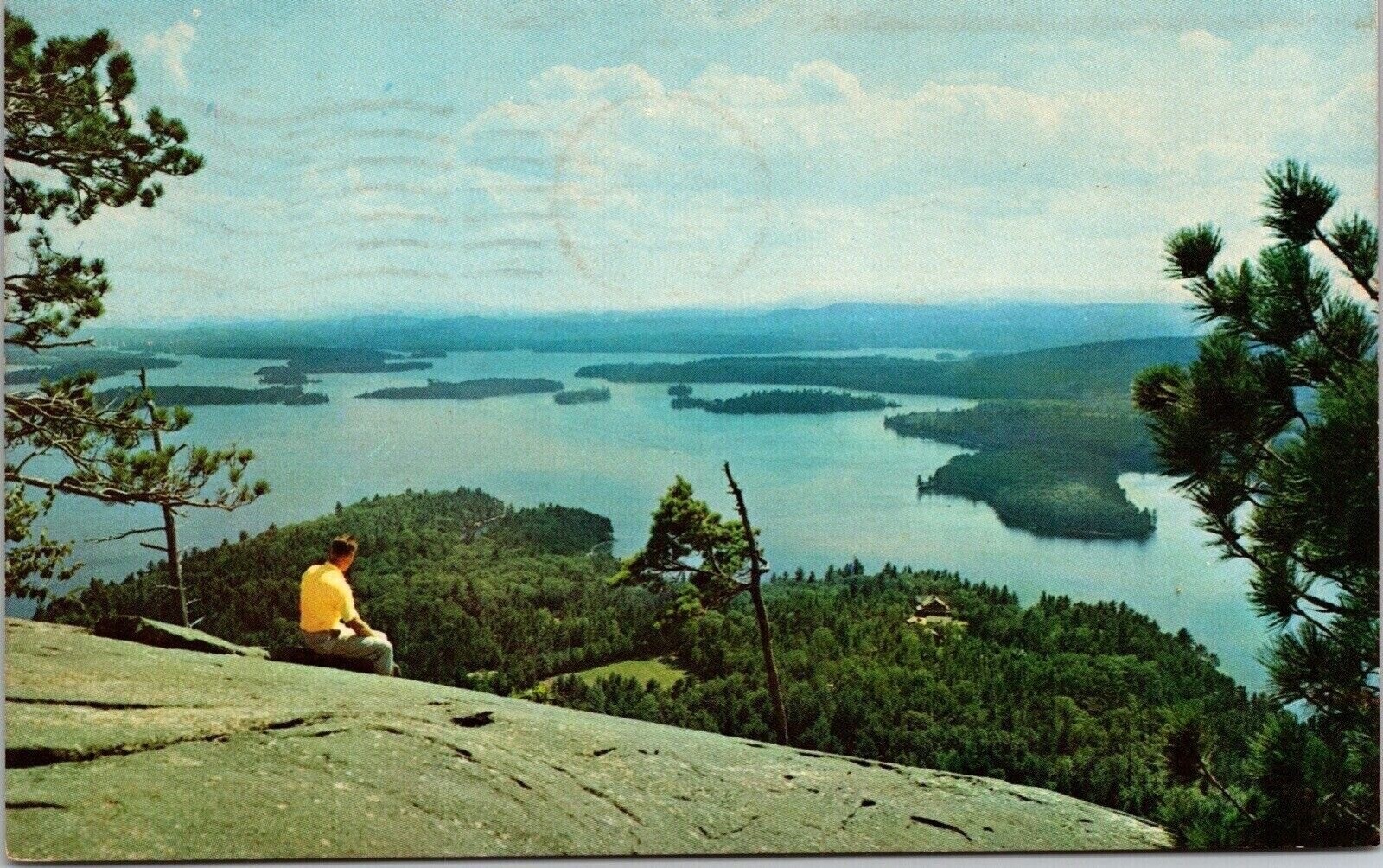 Squaim Rattlesnake Mountain New Hampshire Big Squam Lake Chrome Cancel WOB ...