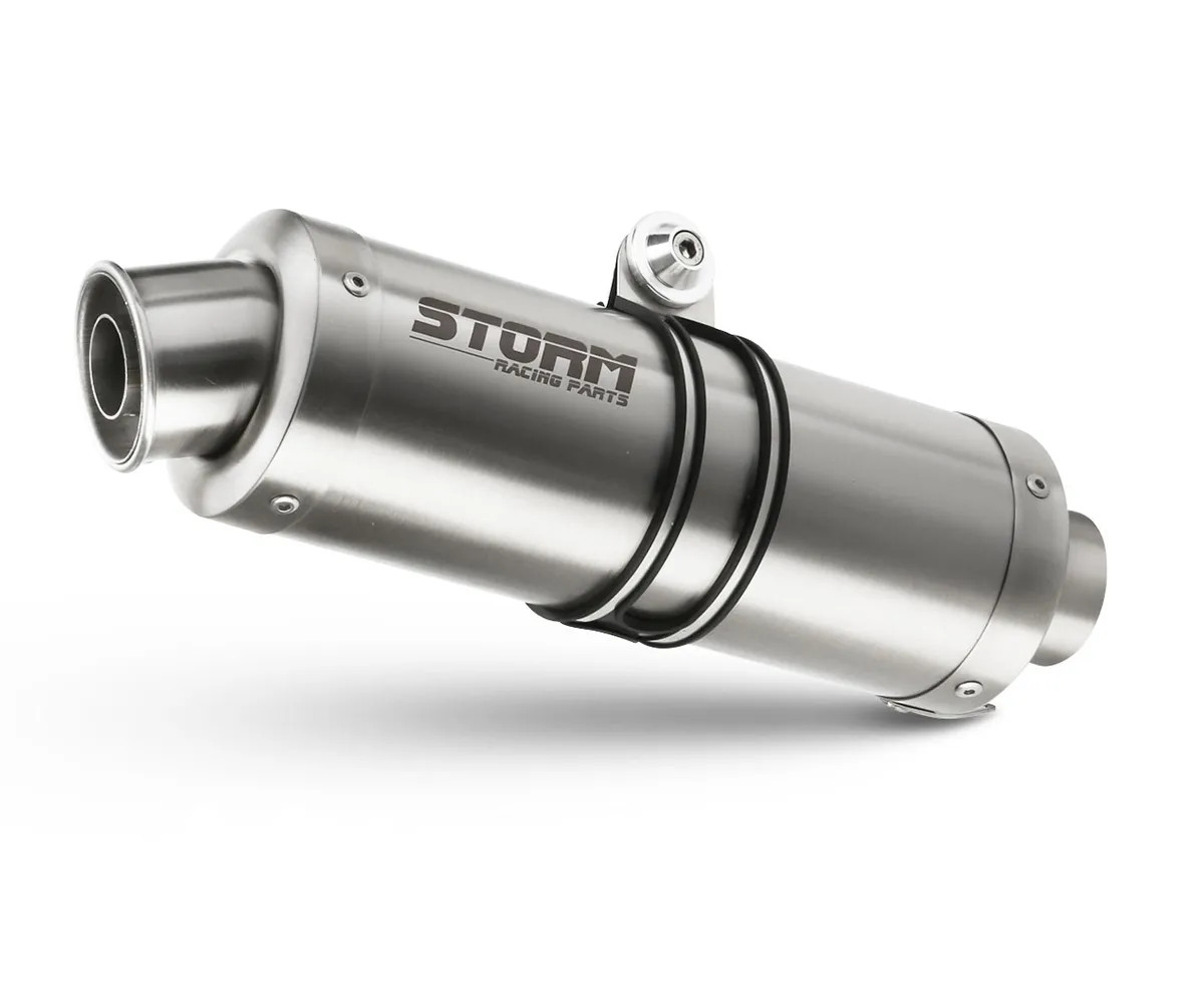 Exhaust Storm by Mivv Muffler Oval Steel for Kawasaki Zx-9 R 1998 > 2005