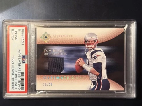 2005 TOM BRADY ULTIMATE COLLECTION GAME JERSEY GAME JERSEY-PLATINUM /25