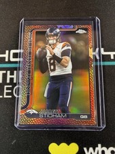 Jarrett Stidham - 2025 Topps Chrome Football Leather Refractor SP #89