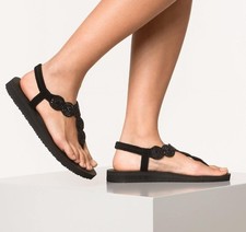 Skechers Meditation Stars  Sparkle Circular Rhinestone Slingback Women's Size 9