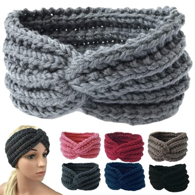 Stirnband Damen Winter – Weiches Kopfband Aus 100% Polyacryl, Ohrwärmer, Ca. 24 Cm Bundweite