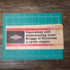Operating And Maintaining Your Briggs & Stratton 4 Cycle Engine Manual