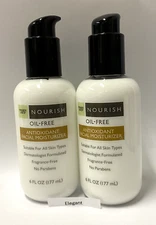 2 Bottles New Trader Joe's Nourish Antioxidant Oil Free Facial Moisturizer 6 oz