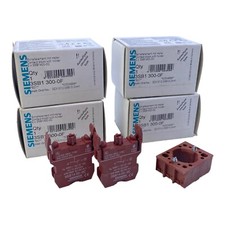 Siemens 3SB1300-0F switch element with holder 660V 10A / 230V 6A pack: 4pcs 3SB130