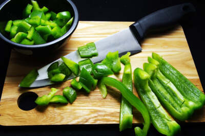 Freeze Dried Diced Green Bell Peppers