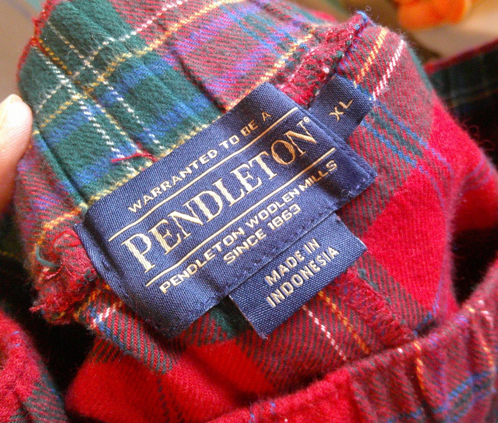 "Pendleton" Brushed Cotton Flannel Button Fly/Wai… - image 4