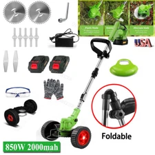 850W Cordless Weed Eater Electric Brush Cutter Lawn Edger Grass String Trimmer