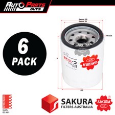 Sakura Oil Filter Z411 6 Pack Bulk Buy fits Mitsubishi Lancer 1.8L 2.0L 94 - 15
