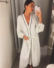 topshop spot trim smock dress