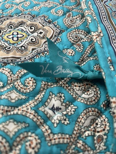 Vera Bradley hängende Kleiderreisetasche total türkisch blau türkis braun hellbraun Einheitsgröße - Bild 9 von 10