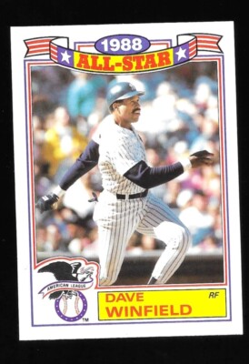 1988 Topps Dave Winfield All-Star Baseball Card #8 Of 22 Yankees