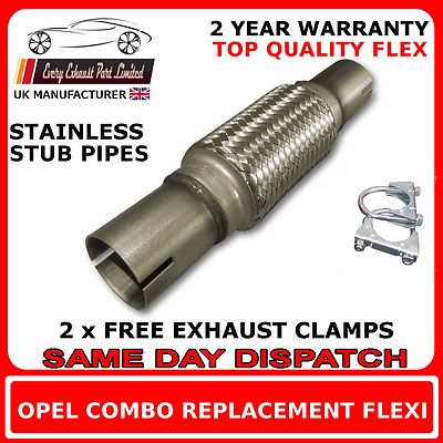 Opel Combo 1.7 CDTI 2004-11 Auspuff Reparatur Flexi Flex Ersatz für Frontrohr