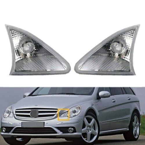 2x Front  Corner Turn Signal lamp For Mercedes Benz W251 R-Class 2006-10 LH+RH - Image 2 of 4
