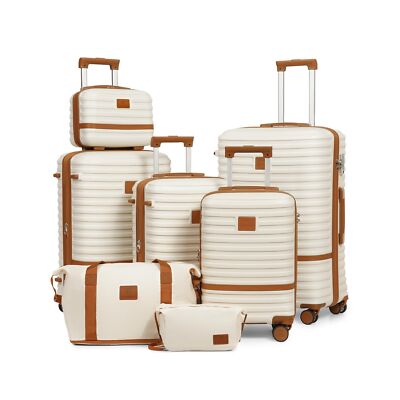 Joyway Luggage Set 7 Piece Suitcase Sets with Spinner Wheel