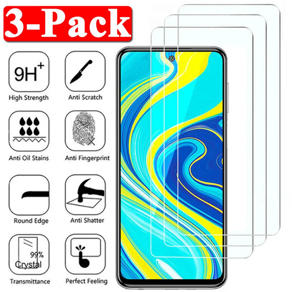 For Xiaomi Redmi Note 14 13 12 11 10 Pro 9 3Pcs Tempered Glass Screen Protector - Image 4 of 4