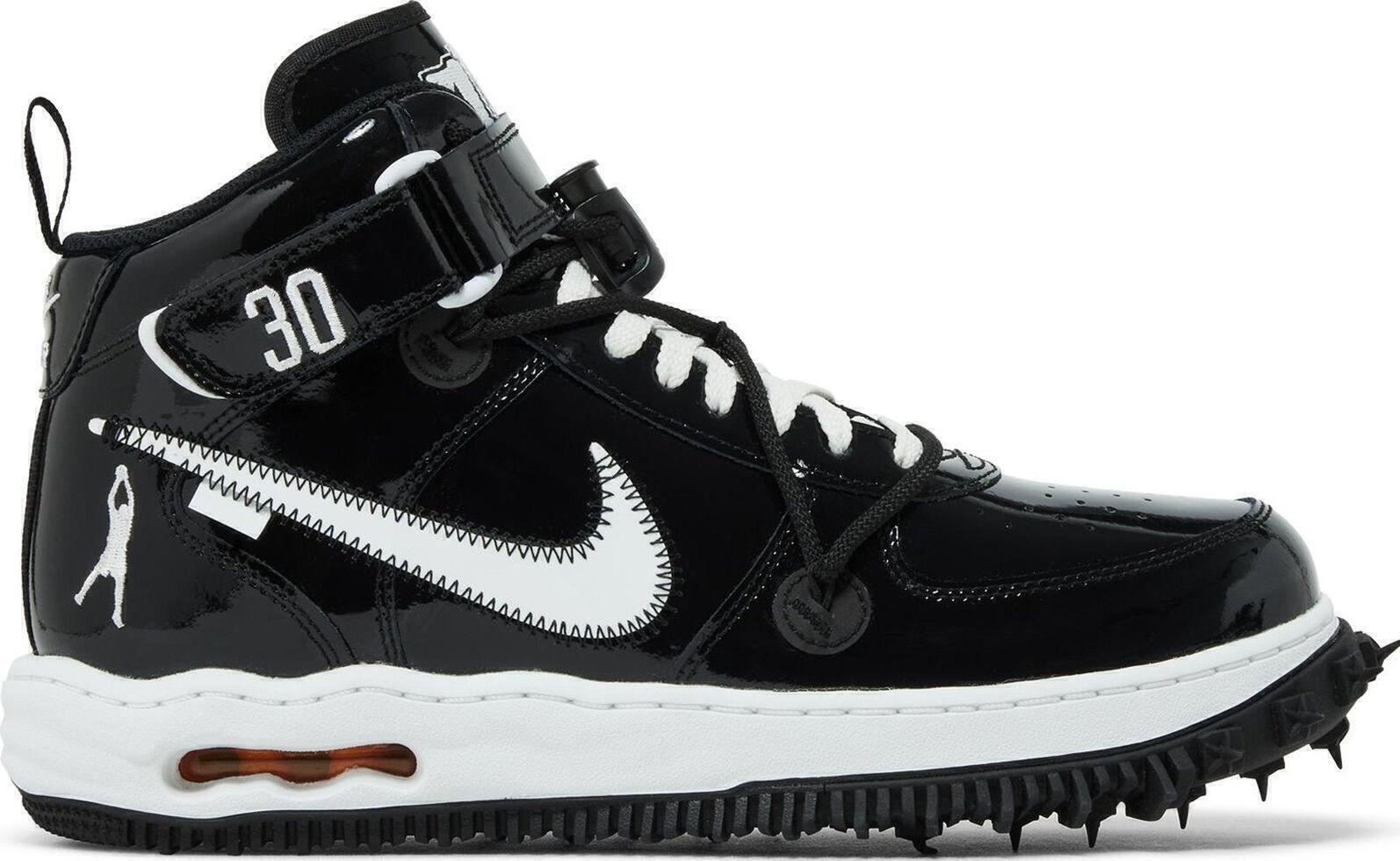 OFF WHITE X NIKE Taglia 12 5 Nike Off White x Air Force 1 SP pelle taglio medio