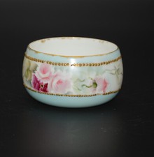 J.P. L. France Limoges Rose Dish with Gold Accents 3 C-9