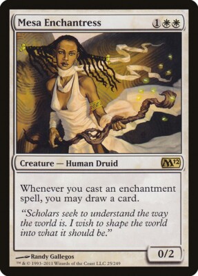 Core Set 2012 Mesa Enchantress MTG Magic the Gathering NM