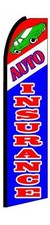 AUTO INSURANCE Banner Flag 3  Wide Flutter Advertising Swooper Feather