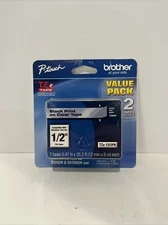Brother International Tze1312pk Label Tape - 0.50" Width Black Print On Clear Ta
