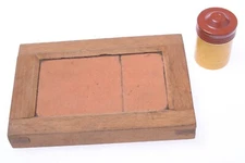 ✅ ANTIQUE CONTACT PRINTER PRINTING FRAME 6.5X11CM SIZE PICTURE PHOTOGRAPH .GLASS