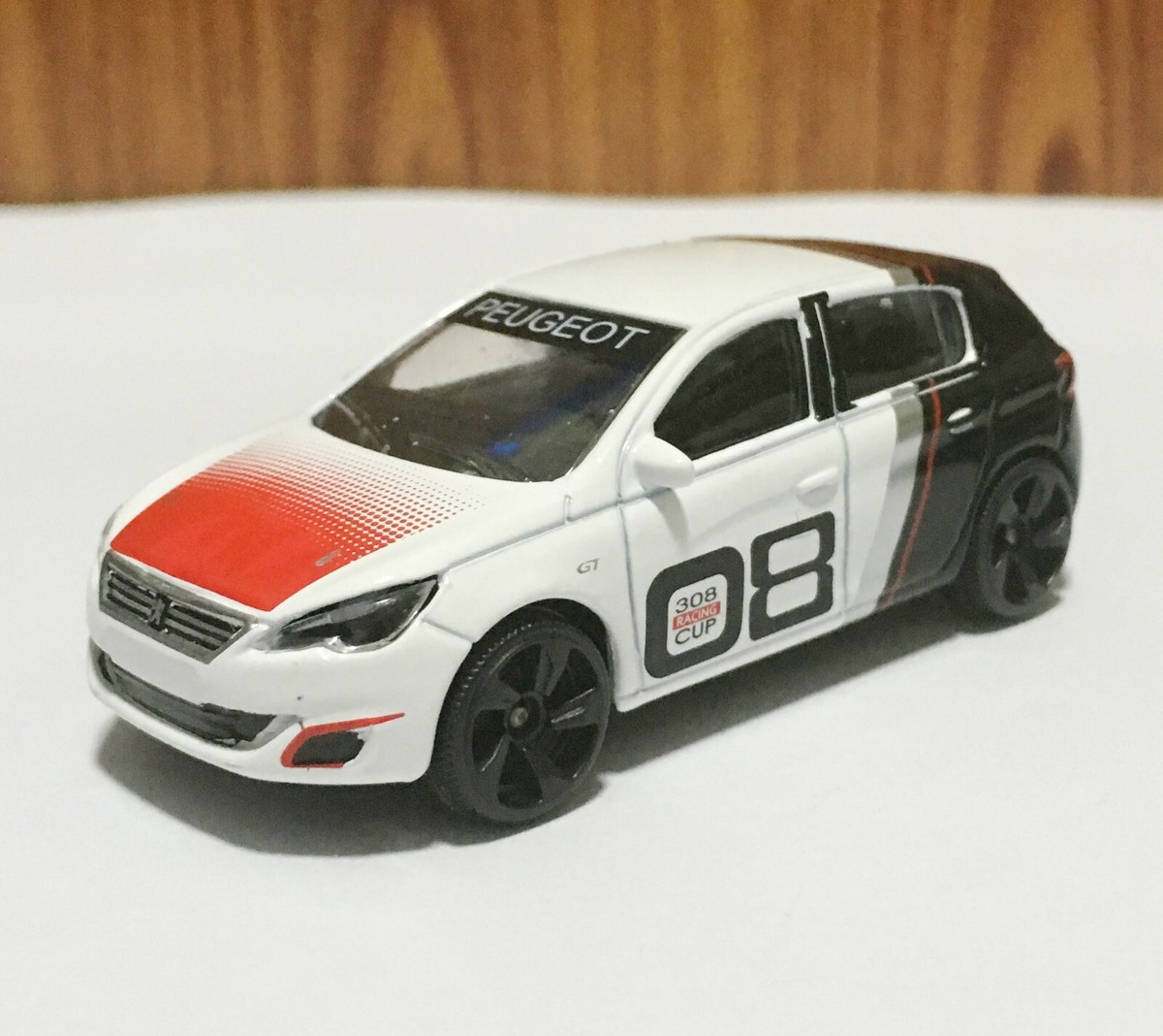 Majorette Peugeot 308 GT 08 White Black - 1:58 (3