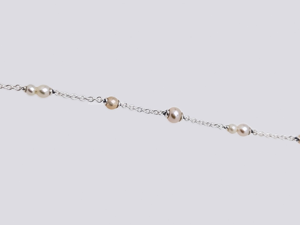 New 100% Authentic PANDORA 925 Freshwater Pearl Station Chain